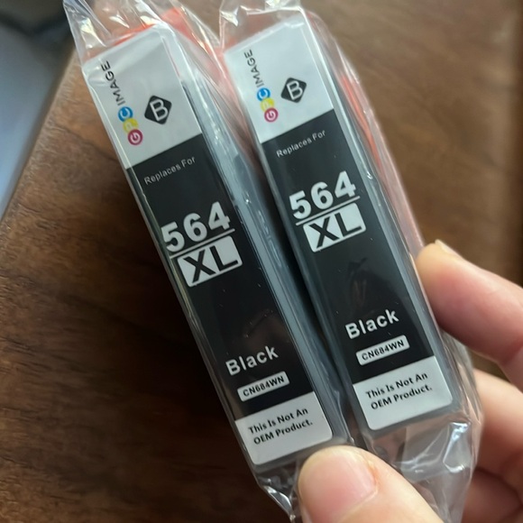 Lot of 2 IMAGE 564 ink yellow black cn684wn - Picture 1 of 3